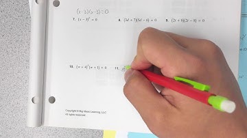 2.4 Solving Polynomials in Factored Form
