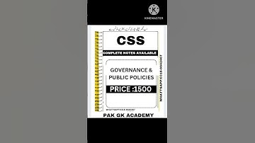 CSS governance and public policies test preparation 2025