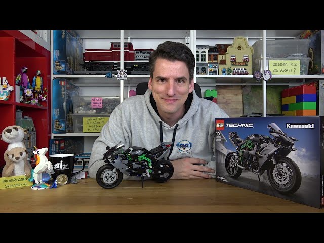 Ist weder die Lizenz noch 80€ wert: LEGO® Technic 42170 Kawasaki Ninja H2R Motorcycle class=