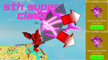 Getting 5th super class in Lifting Simulator after 9 days