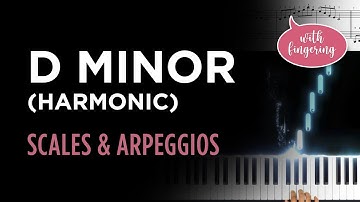 How to play - D Harmonic Minor Scale & Arpeggio