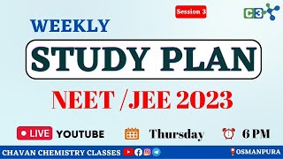 WEEKLY STUDY PLAN || NEET / JEE 2023 || BY TEAM C3 #C3 #TEAM_C3 #SAMBHAJINAGAR screenshot 5