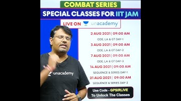 Gajendra Purohit | Free Special Classes | IITJAM 2022 | Unacademy Live
