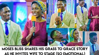 EMOTIONAL 😭 Moses bliss grass to grace story with his wife invited on stage