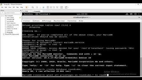 Installation et configuration de Mariadb server sur Debian 10