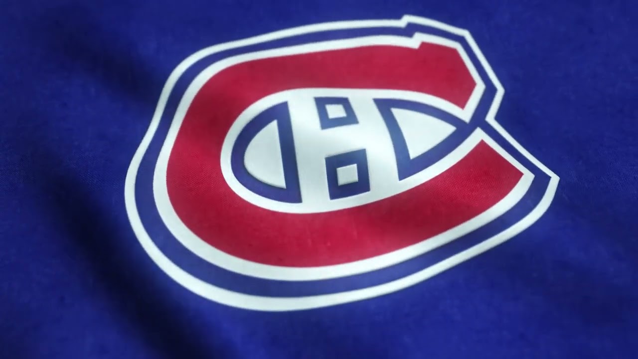 Montreal Canadiens Logo Flag Animation Loop