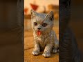 Cachorro de gato British Shorthair hecho de plata!!❤️#britishshorthair #gato #cachorro  #cat #puppy