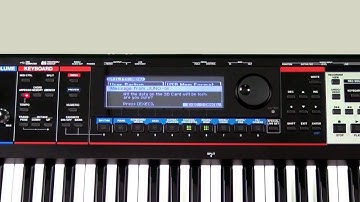 Roland Juno-Gi - How Format SD Card
