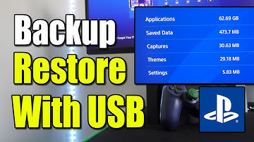 How to Backup & Restore your PS4 with USB DRIVE for Games & DATA