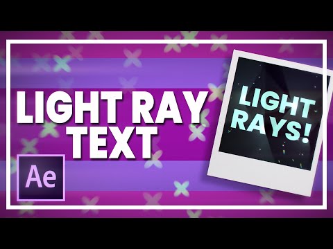 Text Light Rays (No Plugins) || After Effects [Tutorial]