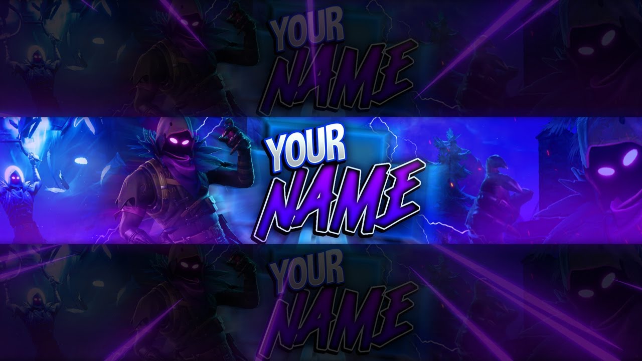 Fortnite Raven Themed Banner Template Youtube