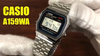 Unboxing Casio Digital Classic Steel Band Watch A159WA-N1D
