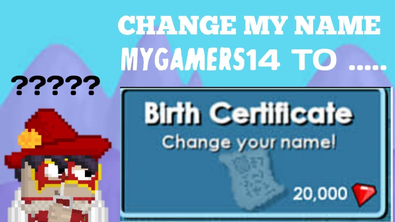 CHANGE NAME TO.. ? Growtopia YouTube