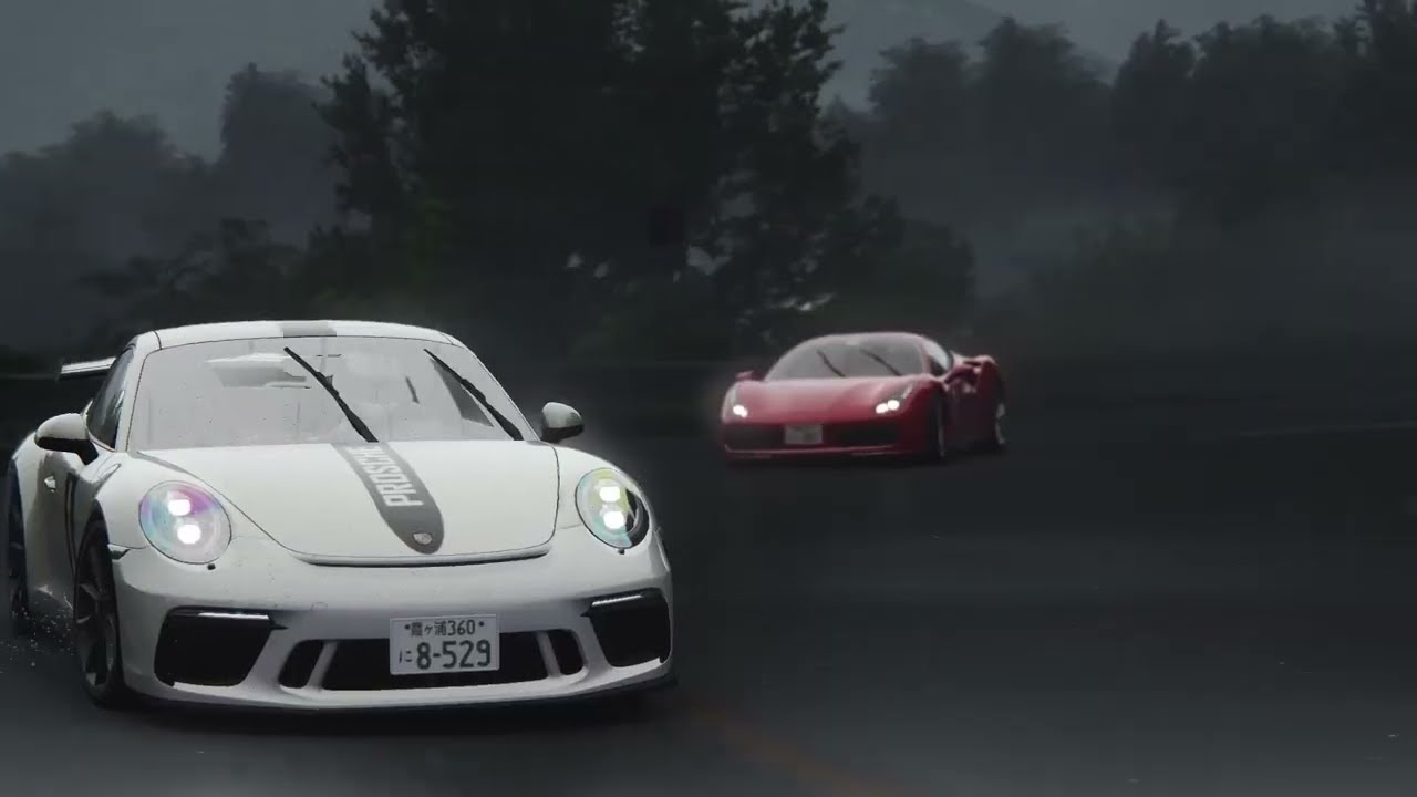 MF Ghost Porsche 911 GT3 VS Ferrari 488 // Asseto Corsa