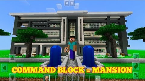 How to create house in Minecraft using command block Part 7