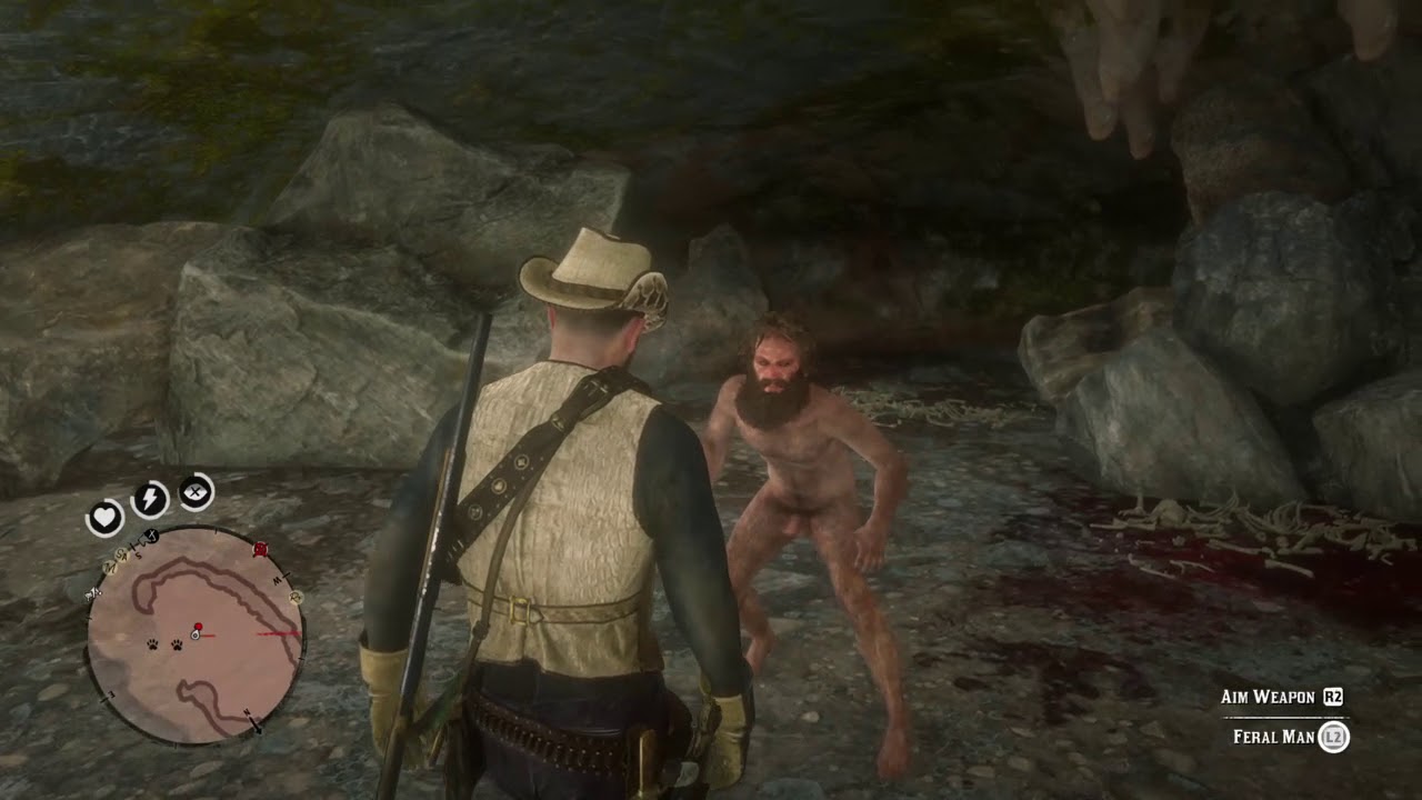 Crazy Naked Feral Guy Red Dead Redemption YouTube