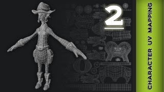 Autodesk Maya 2013 Tutorial - Character UV Mapping (Body) Part 2