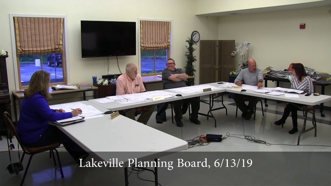 Lakeville Planning Board, 6/13/19 YouTube