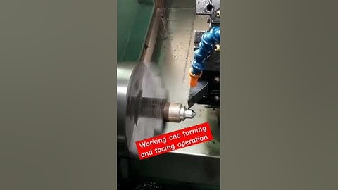 working  cnc turning  and facing #shortvideo #mechanical #engineering #cncmachine #viralvideo