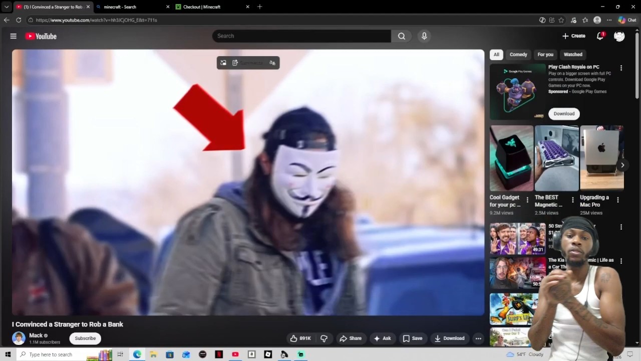 He Convinced a Stranger to Rob a Bank | BosReacts - YouTube