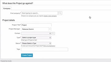 Add Project - Accelo