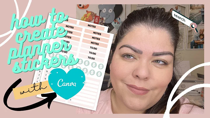 How To Create Planner Stickers Using Canva | Create Stickers On Canva | Create Printable Stickers