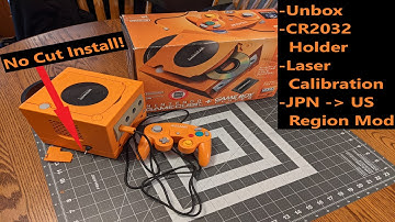 Spice Orange Gamecube Plus! Unbox, Service and "No Cut" Region Mod