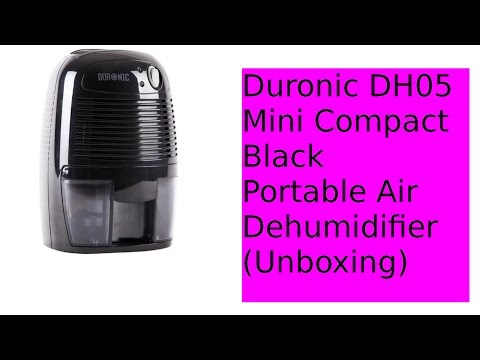 Duronic DH05 Mini Compact Black  Portable Air Dehumidifier (Unboxing)