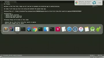How to automate GoogleMap app using Appium 1.7.1 and  Android 7.0