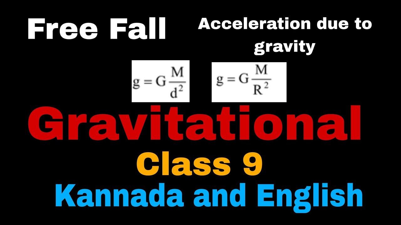 Free Fall | Acceleration due to gravity | Gravitation | Class 9 ...