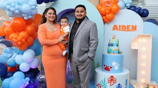 AIDENS 1ST BIRTHDAY CELEBRATION 🎂 (finding nemo theme)