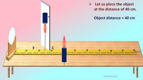 Concave mirror - Lab activity - Observing the types of images and measuring the distances.