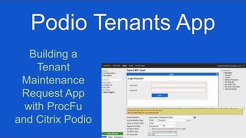 Building a Tenant Portal with ProcFu and Podio