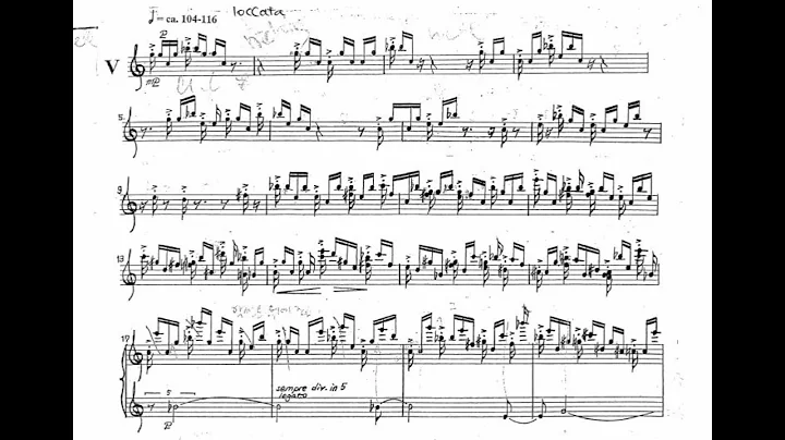 Unsuk Chin, Six Piano tudes (1995/2003), No.5 "Toc...