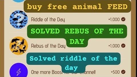 solved rebus of the day | Zoo Riddle of the day | Zoo daily boost | daily reward #riddle #rebus #zoo