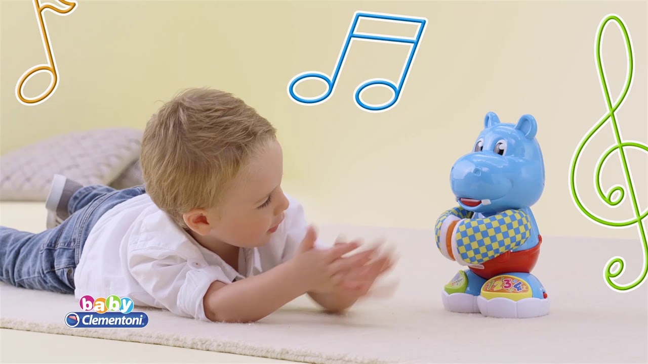 Baby Clementoni Dancing Hippo- Smyths Toys 