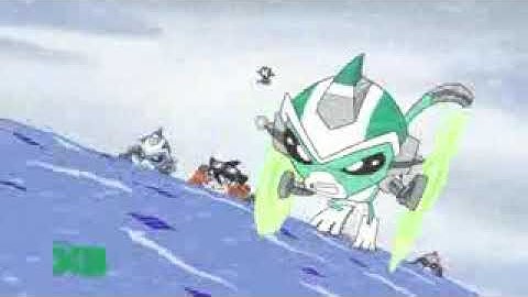 Super Robot Monkey Team Hyperforce Go Snowbound Battle Scenes