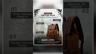 Bag poster Design in photoshop | Graphic design #creative #graphicdesigntutorials #youtubeshorts