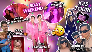 MY 25TH BIRTHDAY WEEKEND **THE MOVIE** (bday party, kenia os K23 concert &amp; MORE!)