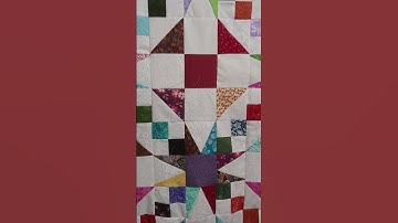 Sew & Tell a fun 2 block scrappy 54-40 or fight freestyle quilt tutorial on missouristarquiltco