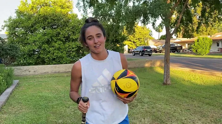 Volleyball Challenge| 10 Bat Spins/1 Downball | Sarah Sponcil Volleyball