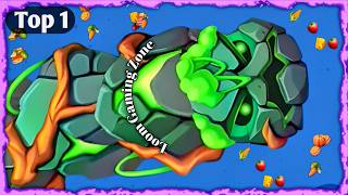 🐍WORMSZONE.IO | GIANT SLITHER SNAKE TOP 1 Epic Worms Zone Best Gameplay | snake game saamp game #073 screenshot 3