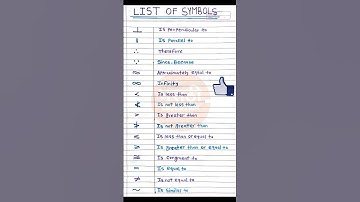 🛑➗ List of Mathematical  Symbols||#shorts #maths #symbols #ytshorts