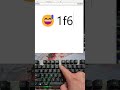 Easy emoji key (1f605+alt*X) 😅😅😅#shorts