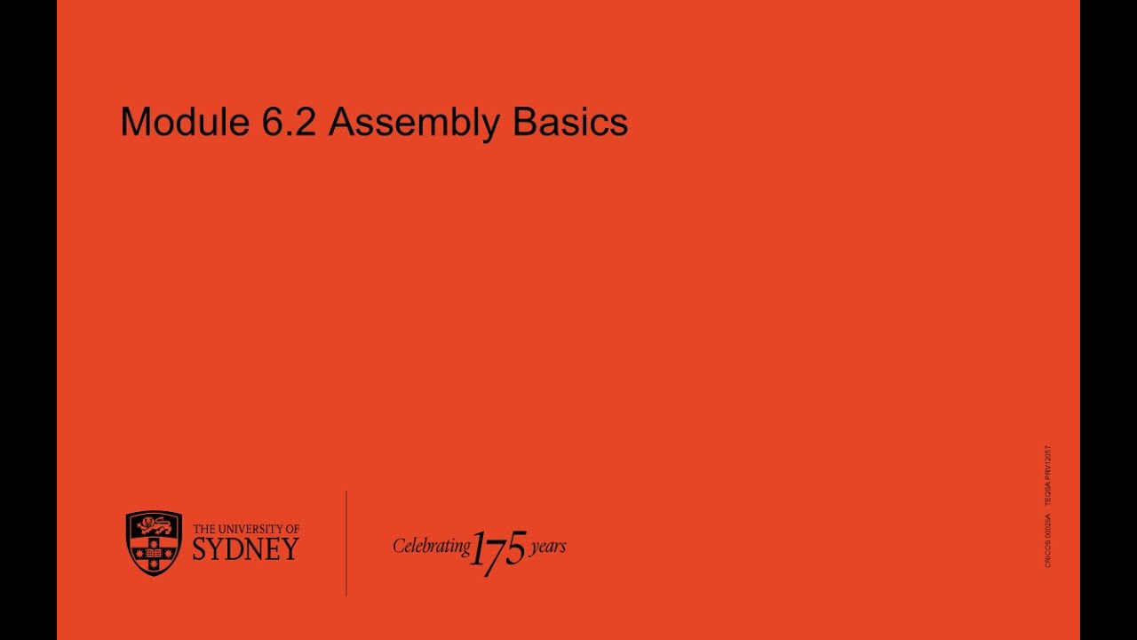 Module 6.2 Assembly Basics - YouTube