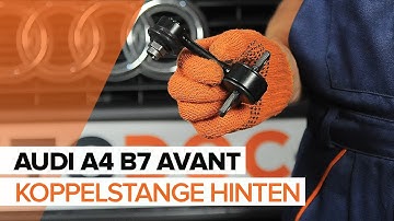 How to change rear anti roll bar links on AUDI A4 B7 AVANT TUTORIAL | AUTODOC