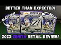 Surprisingly good 2023 panini zenith football mega  blaster box review