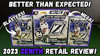 SURPRISINGLY GOOD! 2023 Panini Zenith Football Mega & Blaster Box Review!