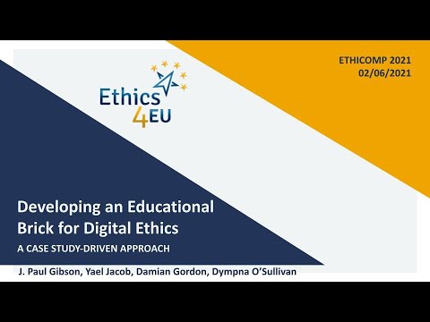 Develping an Educational Brick for Digital Ethics - ETICOMP2021