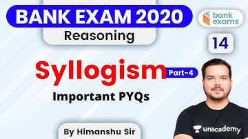 10:00 AM - Bank Exams 2020 | Reasoning by Himanshu Gajendra | Syllogism (Part 4)